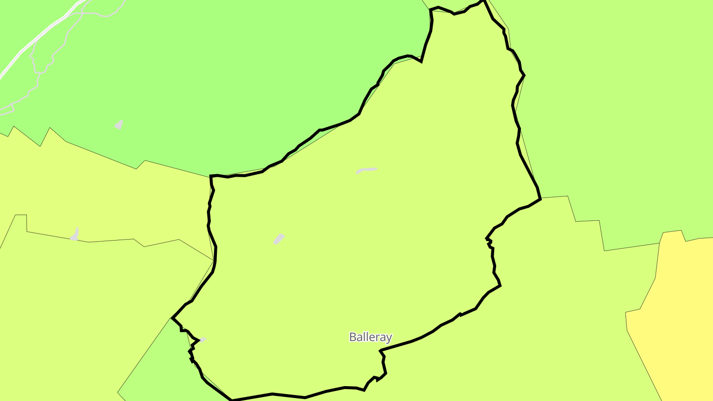 Carte des prix de l'immobilier Balleray