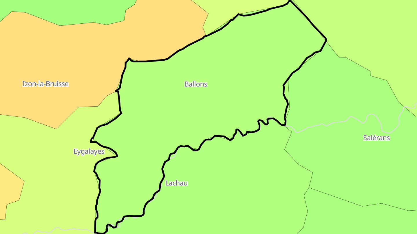 Carte des prix de l'immobilier Ballons