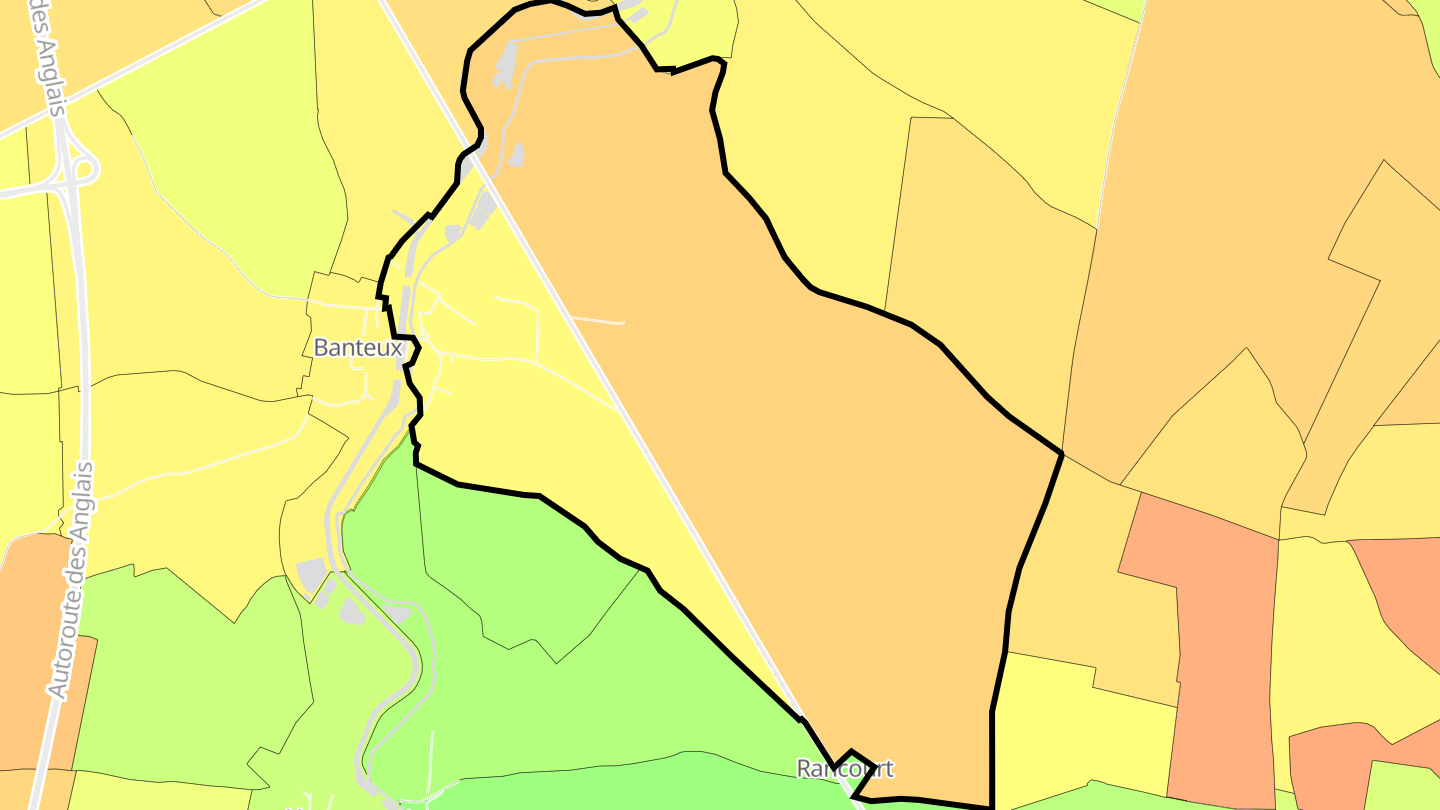 Carte des prix de l'immobilier Bantouzelle
