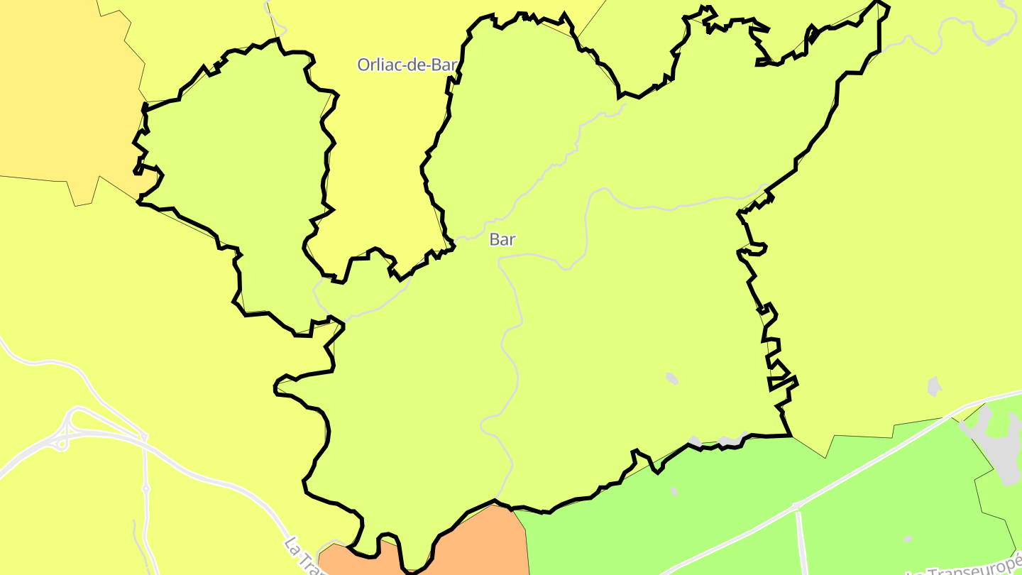 Carte des prix de l'immobilier Bar
