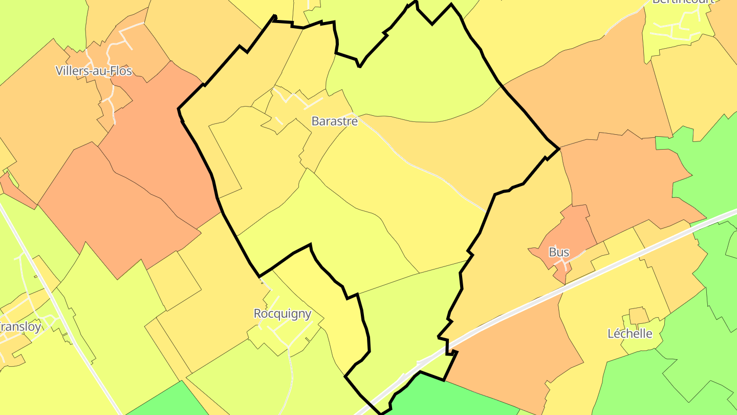 Carte des prix de l'immobilier Barastre