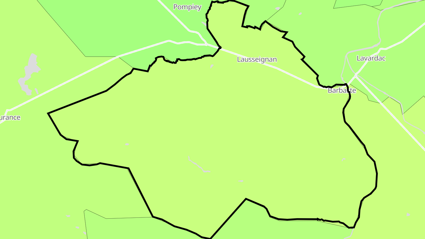 Carte des prix de l'immobilier Barbaste
