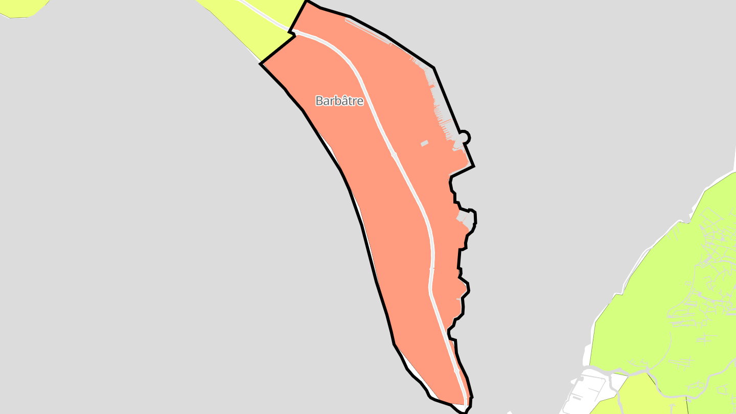 Carte des prix de l'immobilier Barbâtre