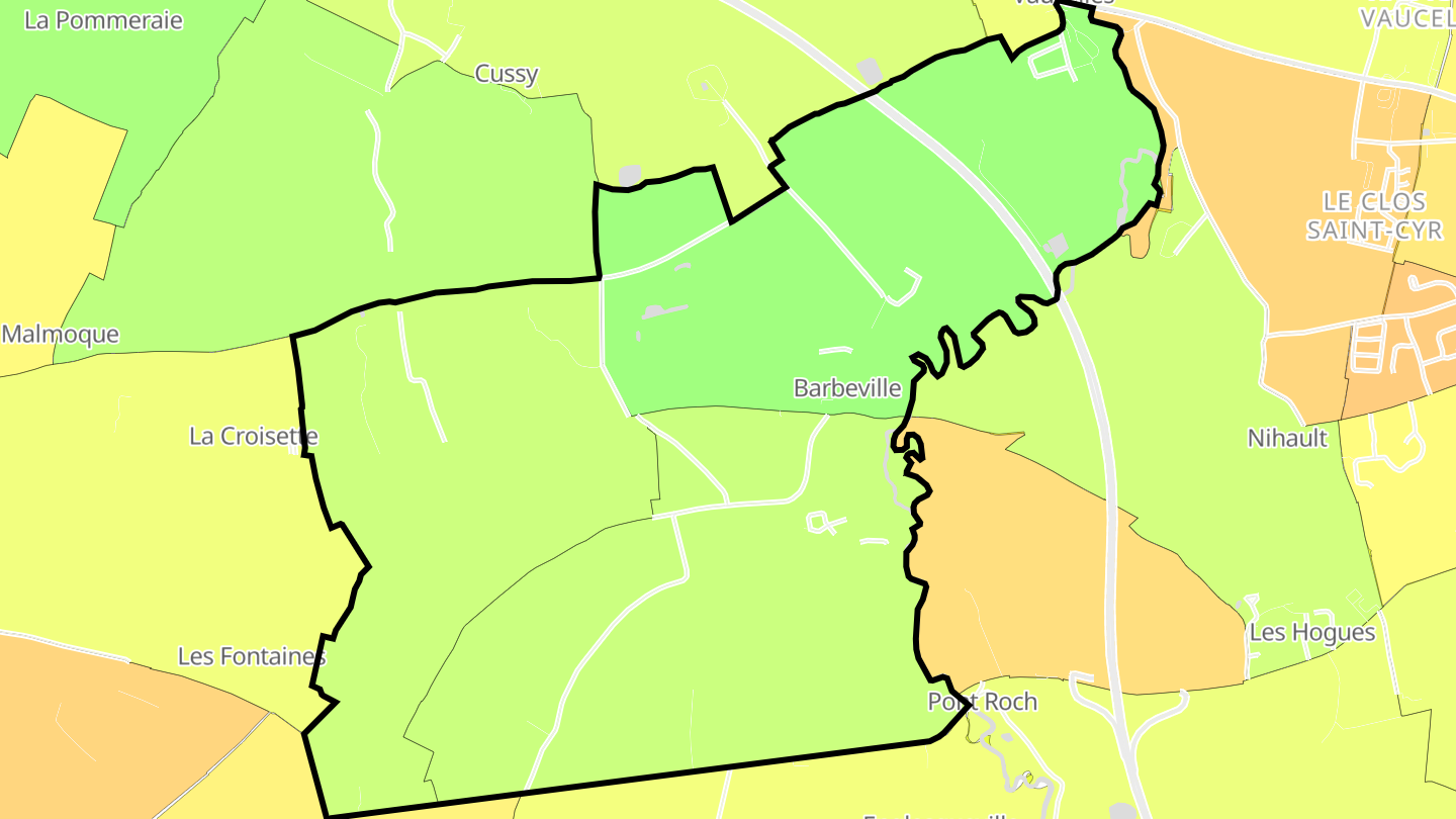 Carte des prix de l'immobilier Barbeville