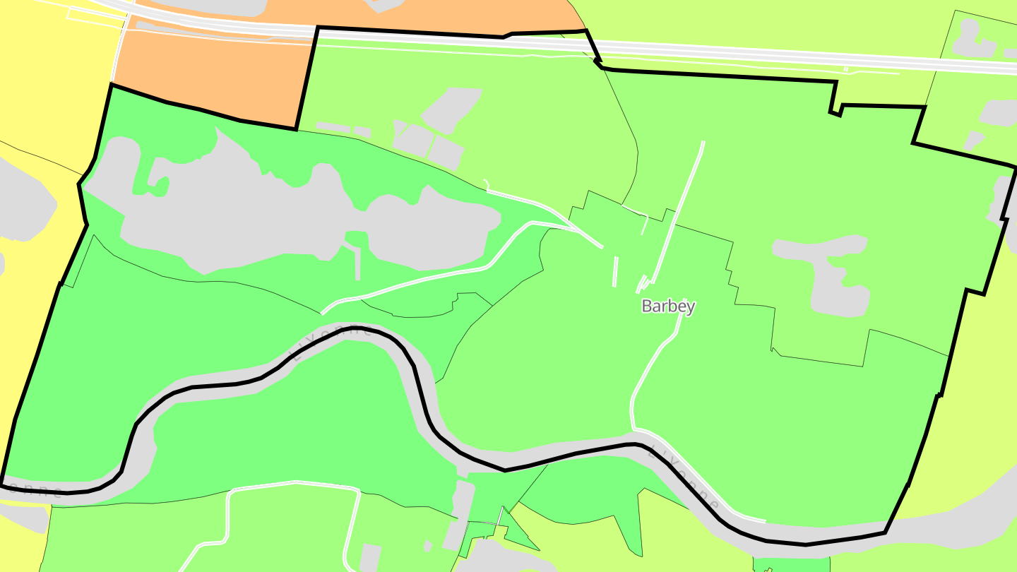 Carte des prix de l'immobilier Barbey