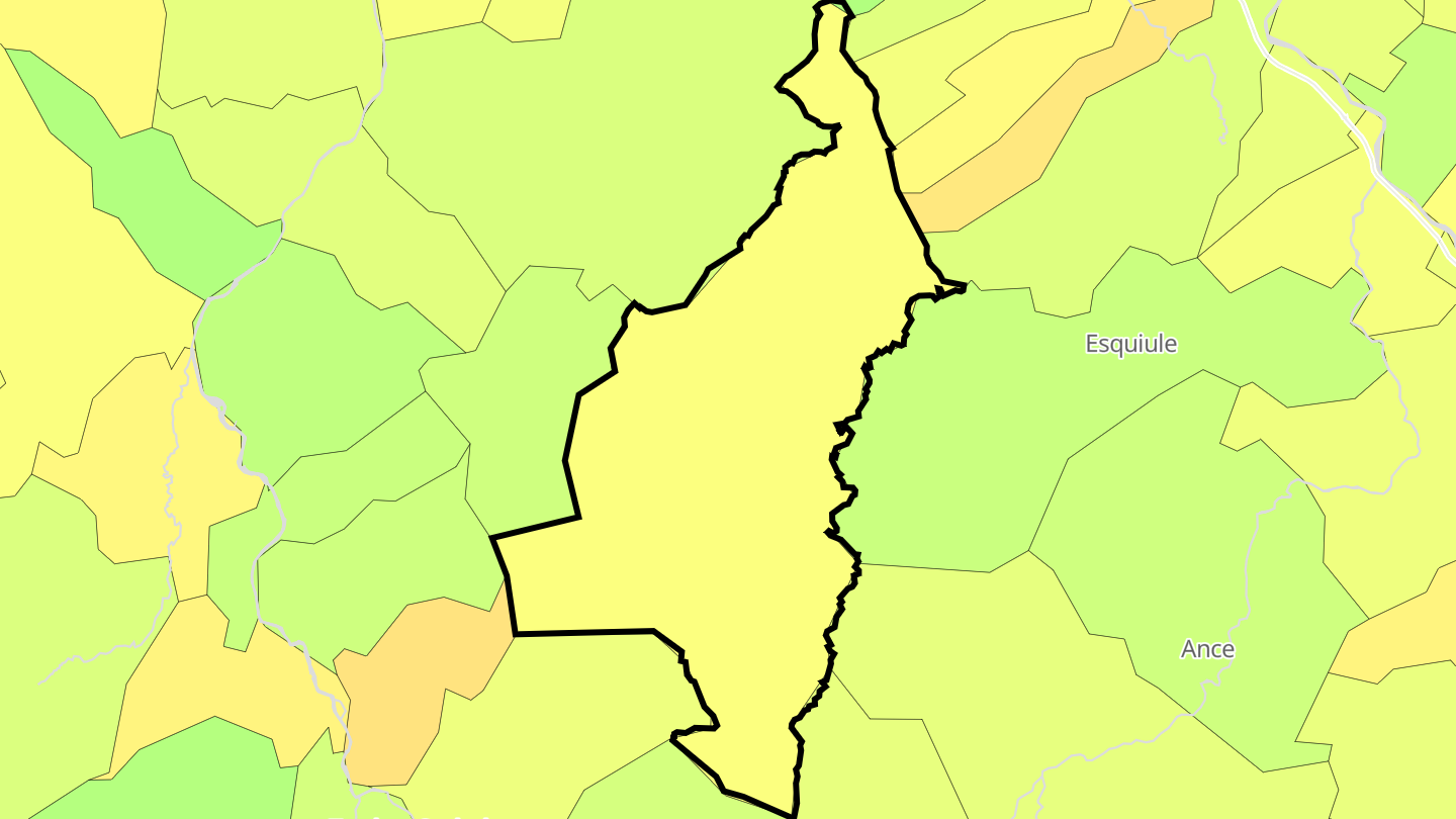 Carte des prix de l'immobilier Barcus