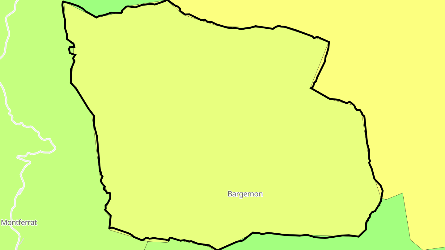 Carte des prix de l'immobilier Bargemon