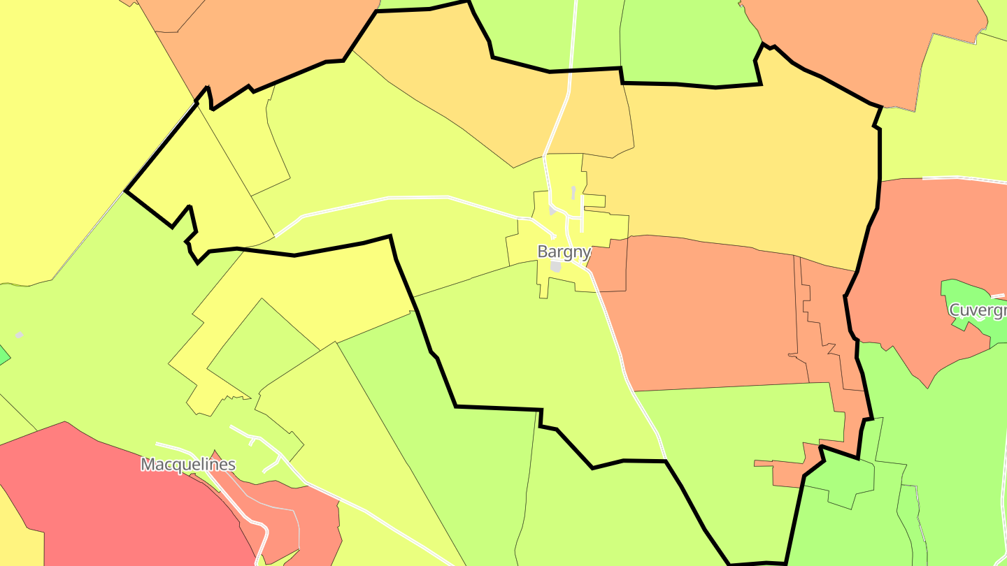 Carte des prix de l'immobilier Bargny