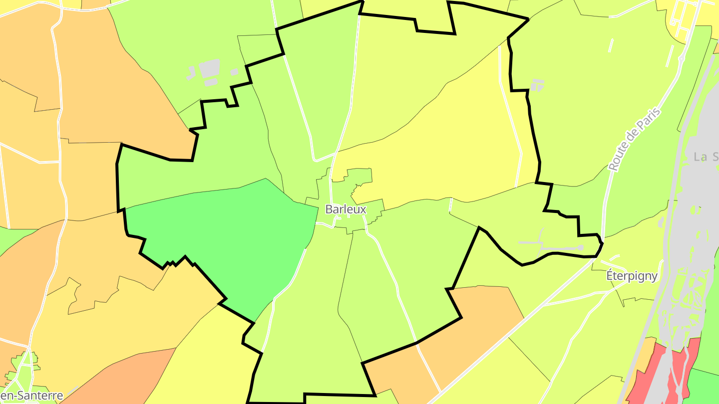Carte des prix de l'immobilier Barleux