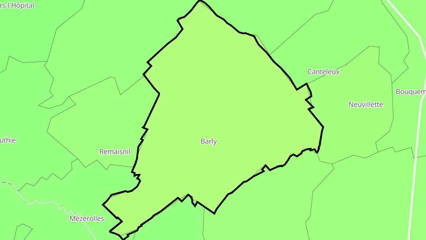 Carte des prix de l'immobilier Barly