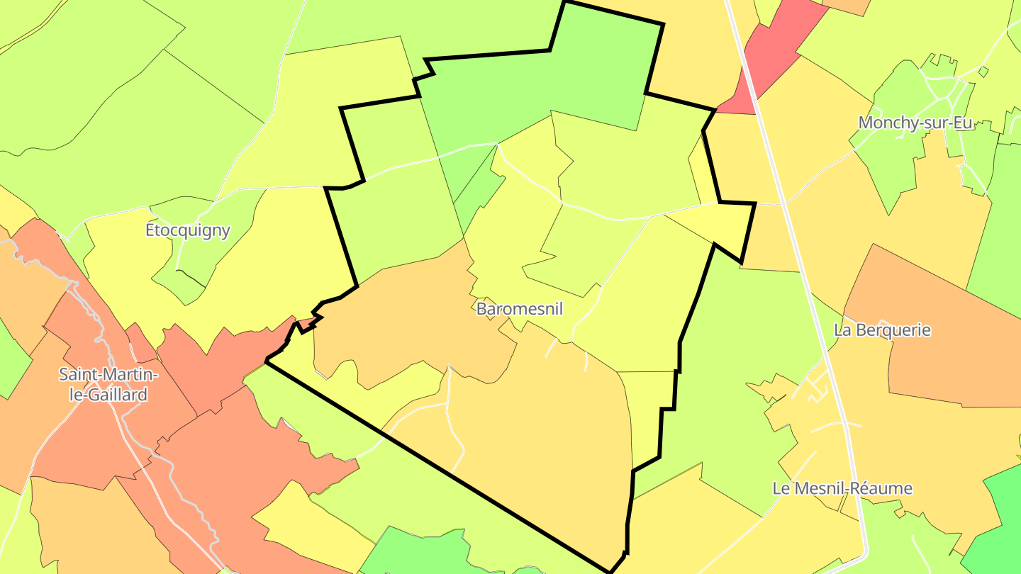 Carte des prix de l'immobilier Baromesnil