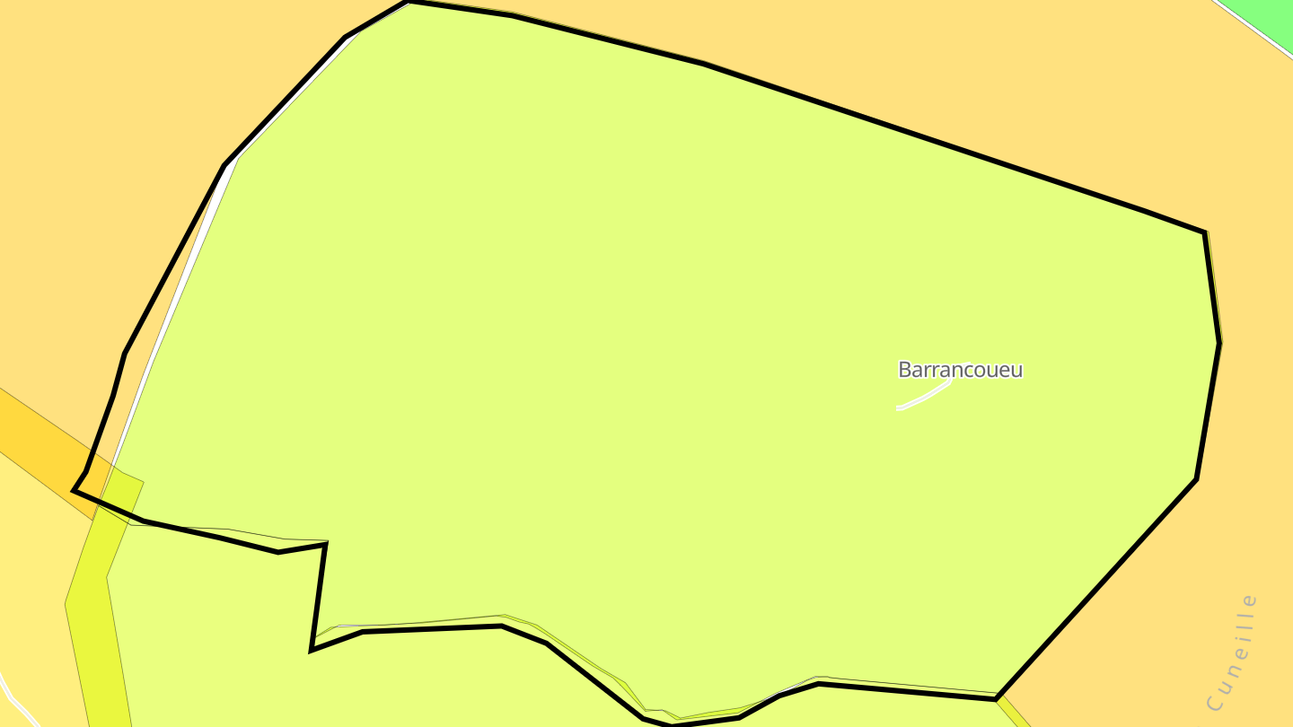 Carte des prix de l'immobilier Barrancoueu