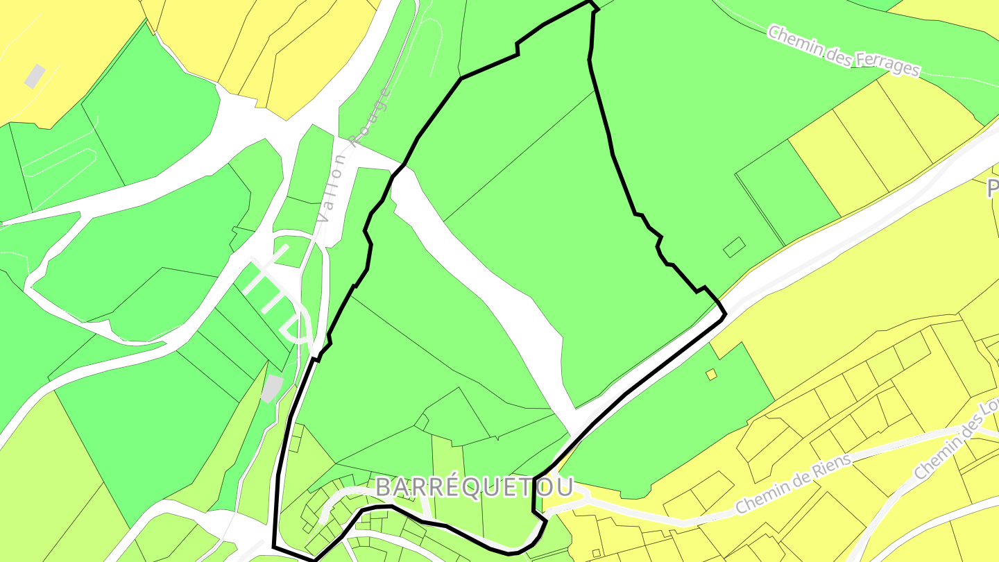 Carte des prix de l'immobilier Barriguetou