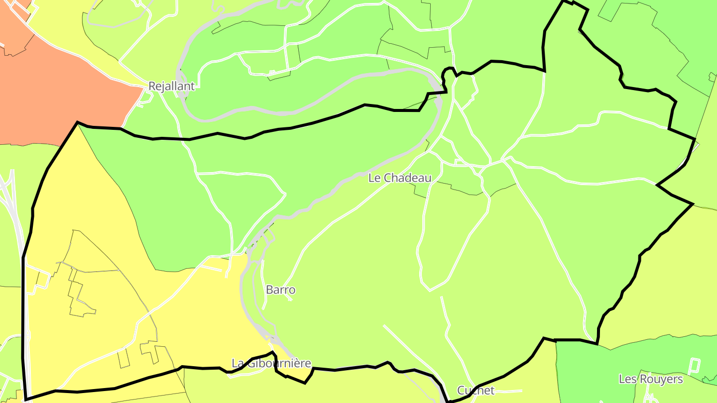 Carte des prix de l'immobilier Barro