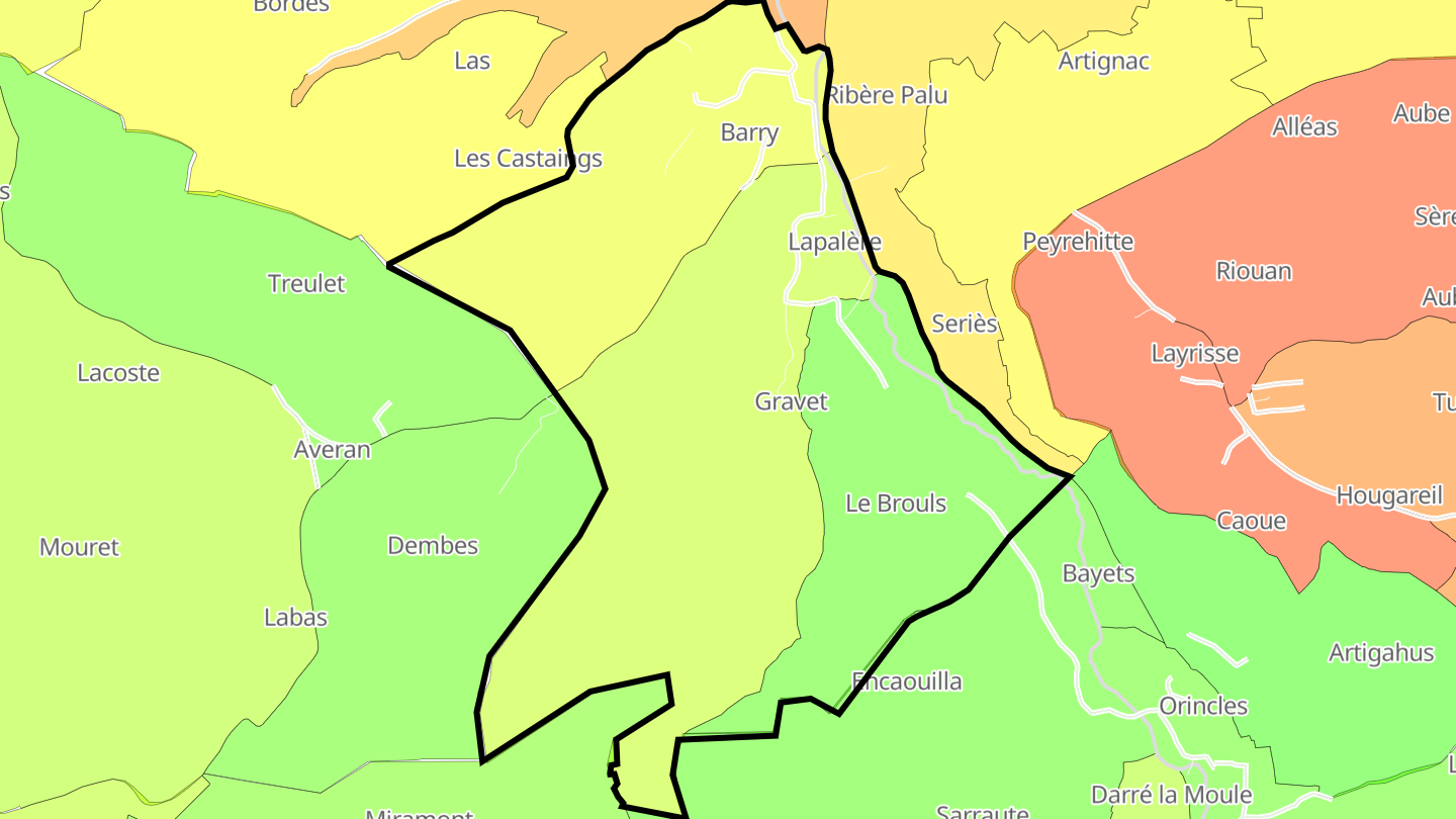 Carte des prix de l'immobilier Barry