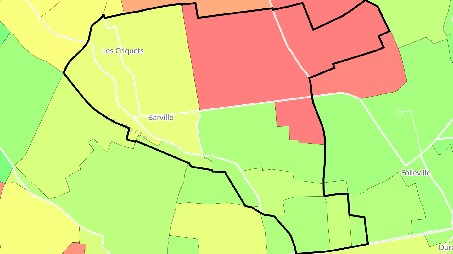 Carte des prix de l'immobilier Barville