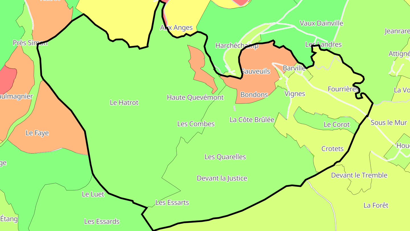 Carte des prix de l'immobilier Barville