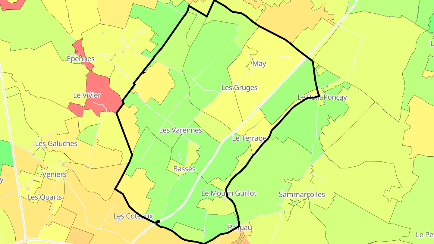 Carte des prix de l'immobilier Basses