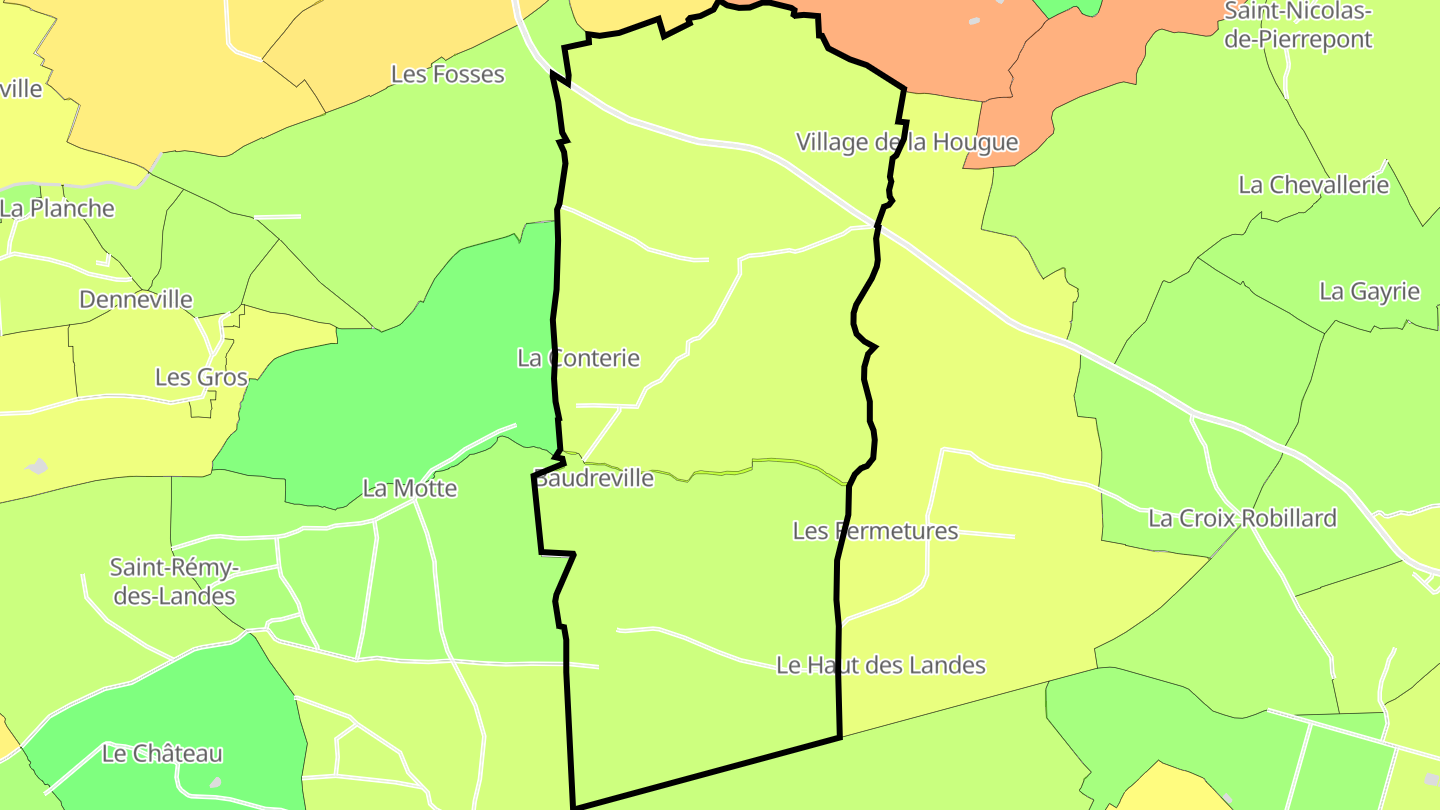 Carte des prix de l'immobilier Baudreville