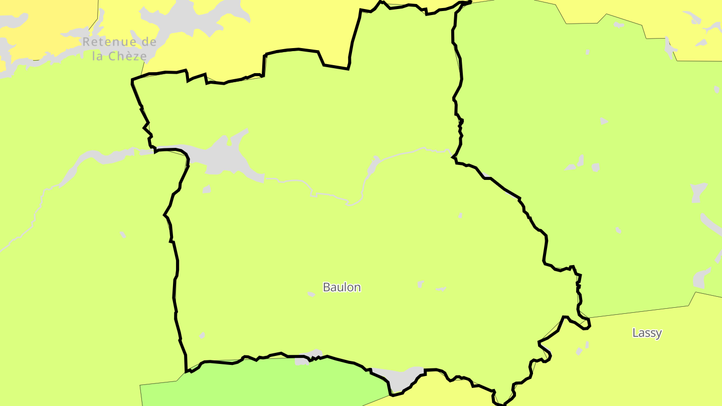 Carte des prix de l'immobilier Baulon