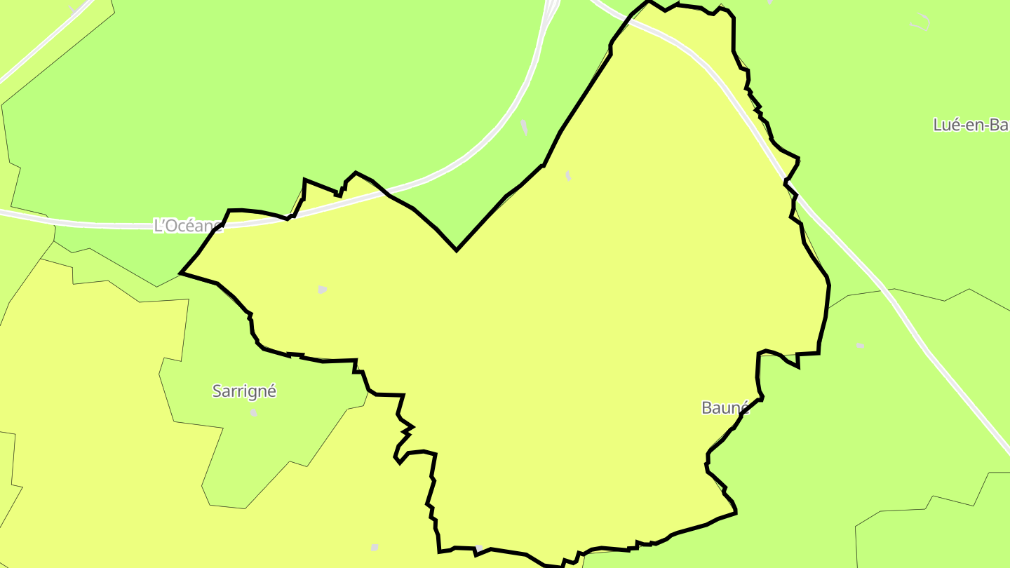Carte des prix de l'immobilier Bauné