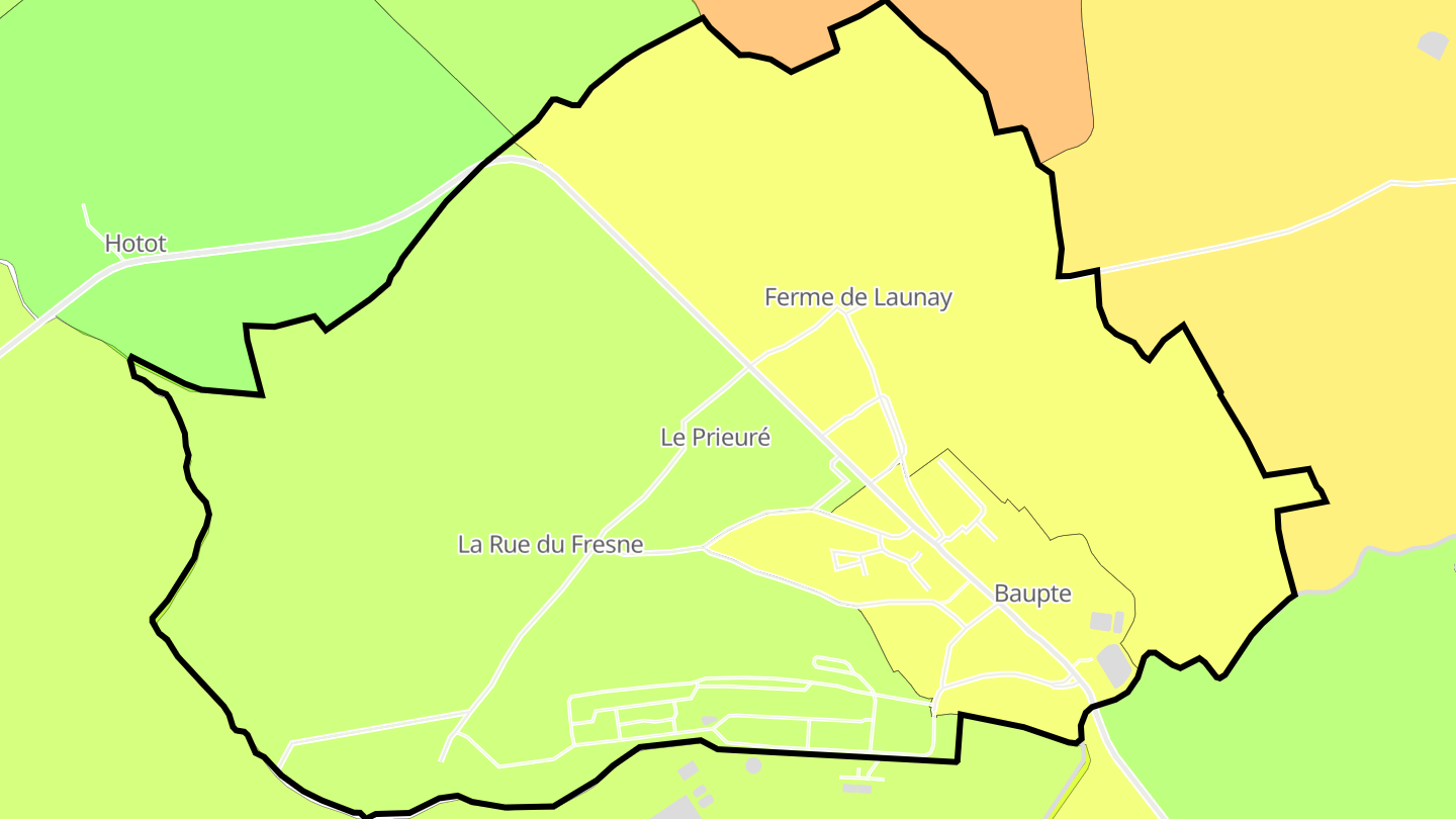 Carte des prix de l'immobilier Baupte