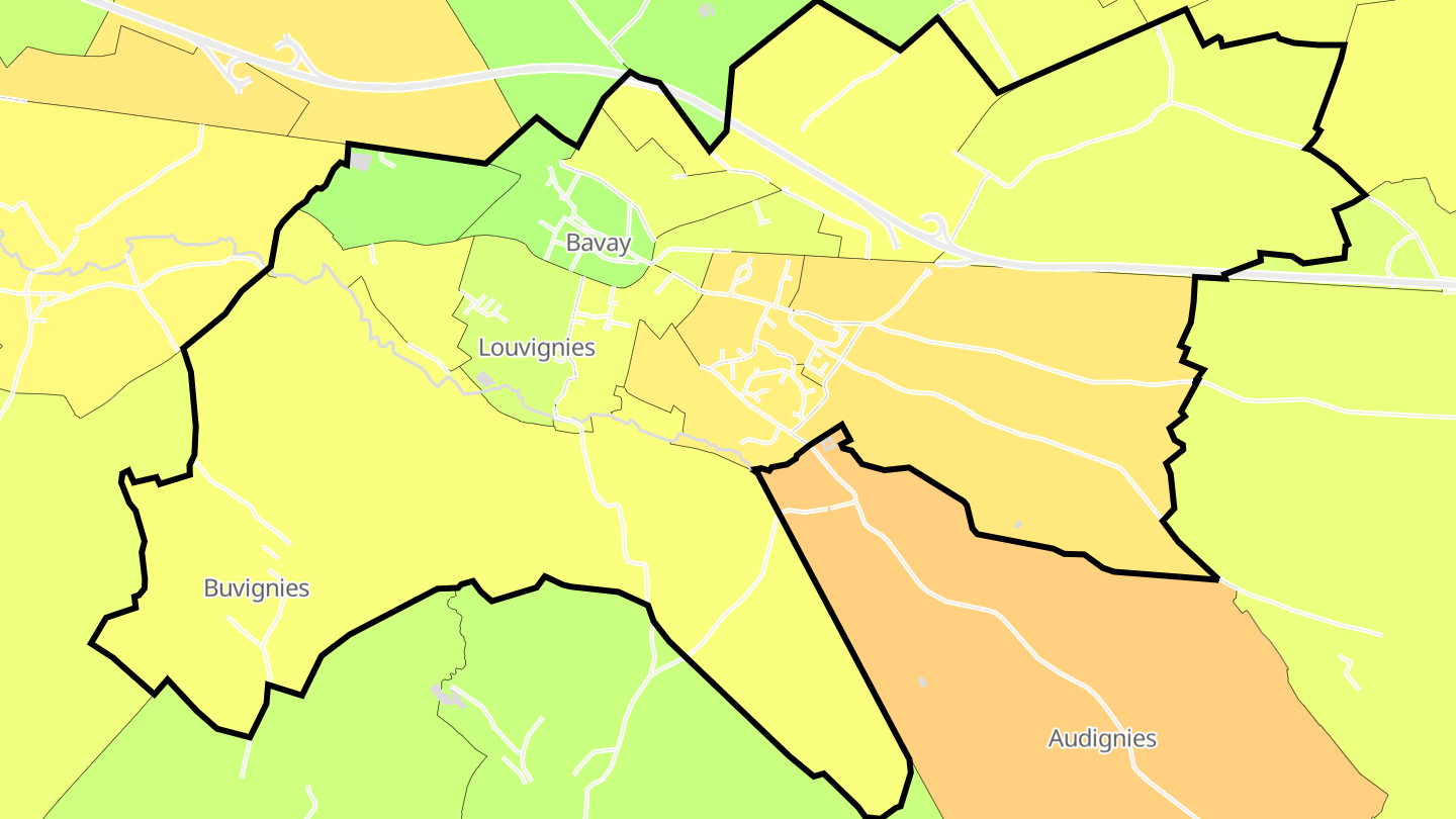 Carte des prix de l'immobilier Bavay
