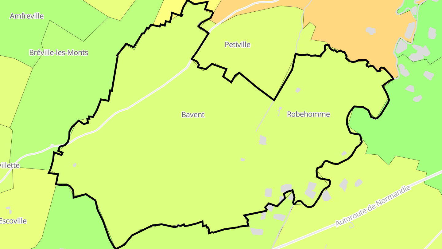 Carte des prix de l'immobilier Bavent