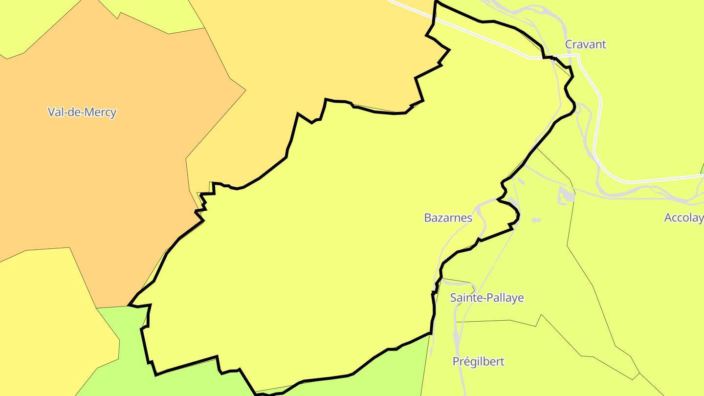 Carte des prix de l'immobilier Bazarnes