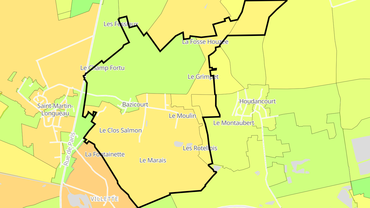 Carte des prix de l'immobilier Bazicourt