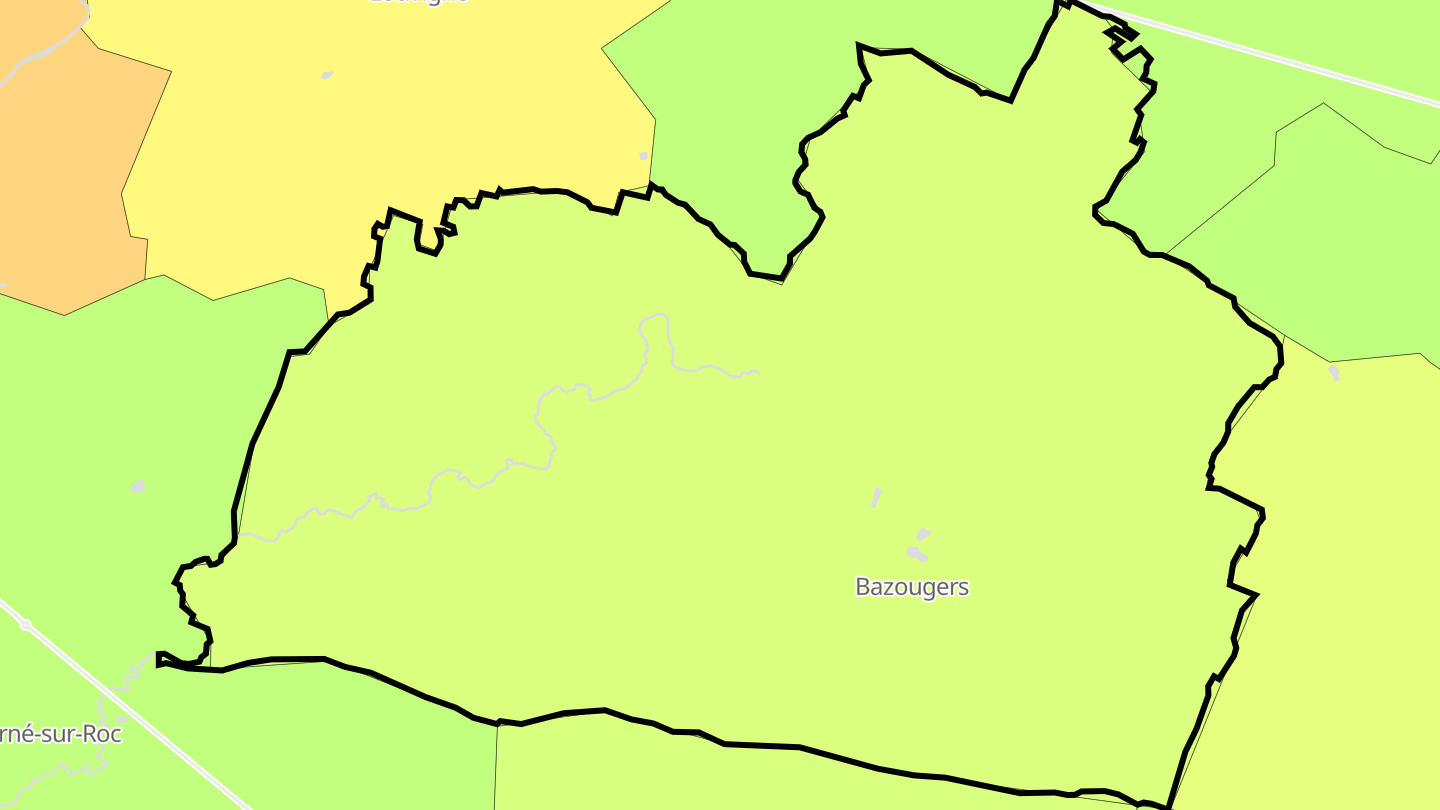 Carte des prix de l'immobilier Bazougers