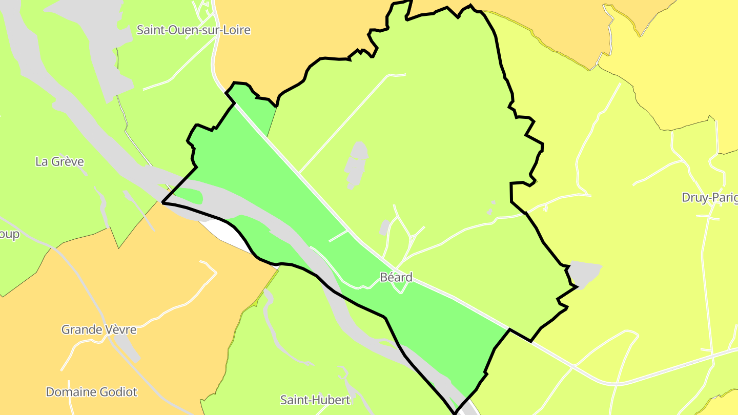 Carte des prix de l'immobilier Béard