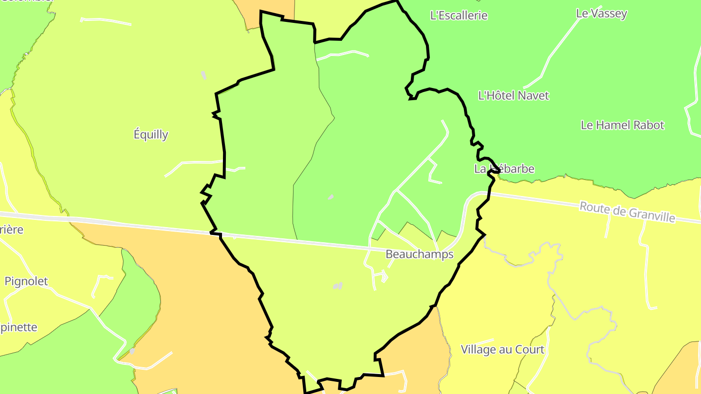 Carte des prix de l'immobilier Beauchamps