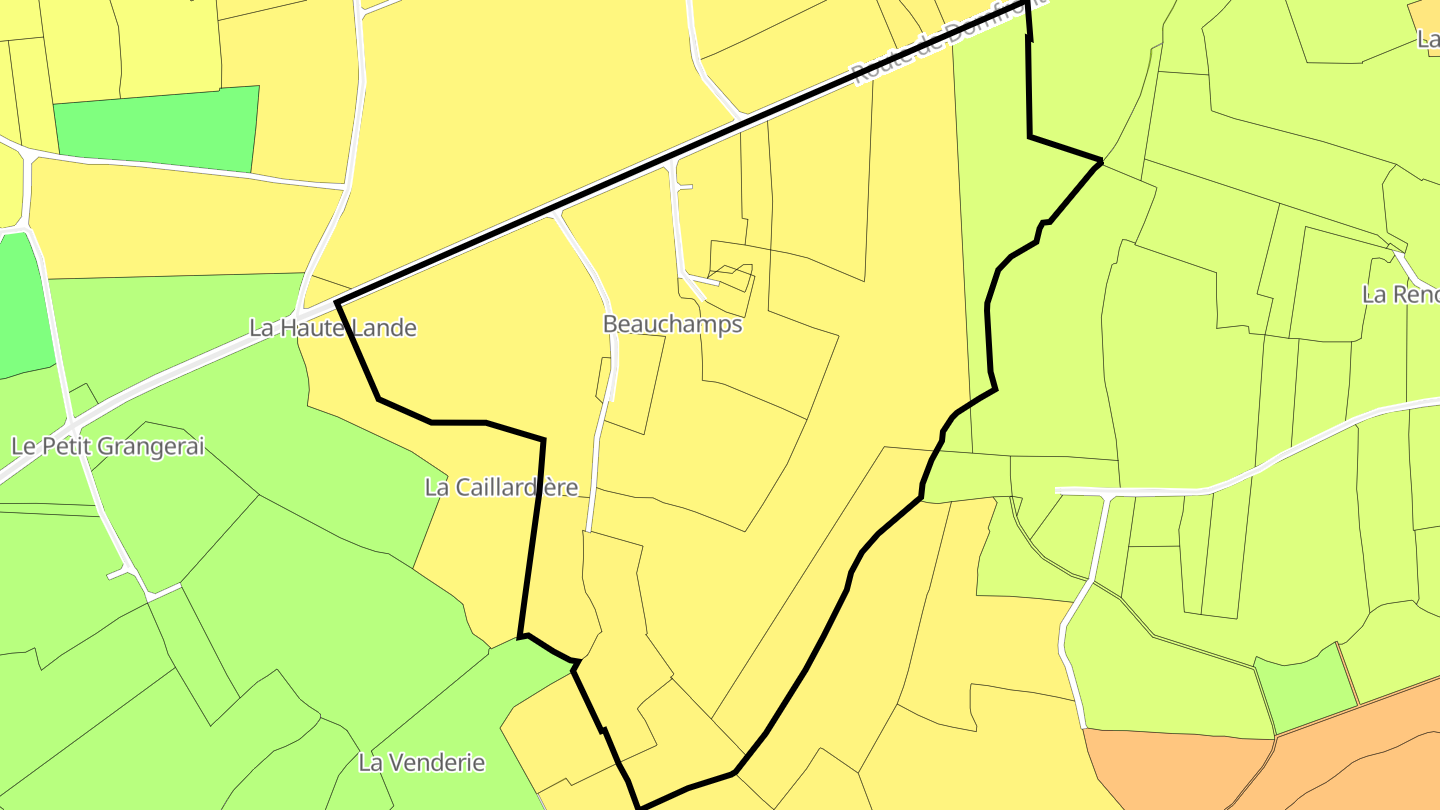 Carte des prix de l'immobilier Beauchamps