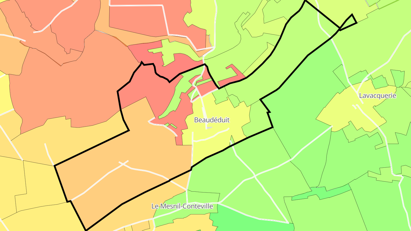 Carte des prix de l'immobilier Beaudéduit