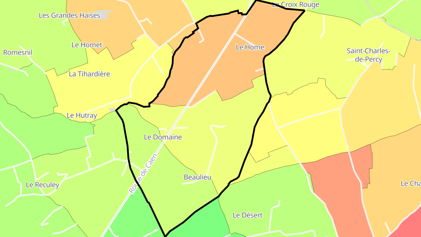 Carte des prix de l'immobilier Beaulieu