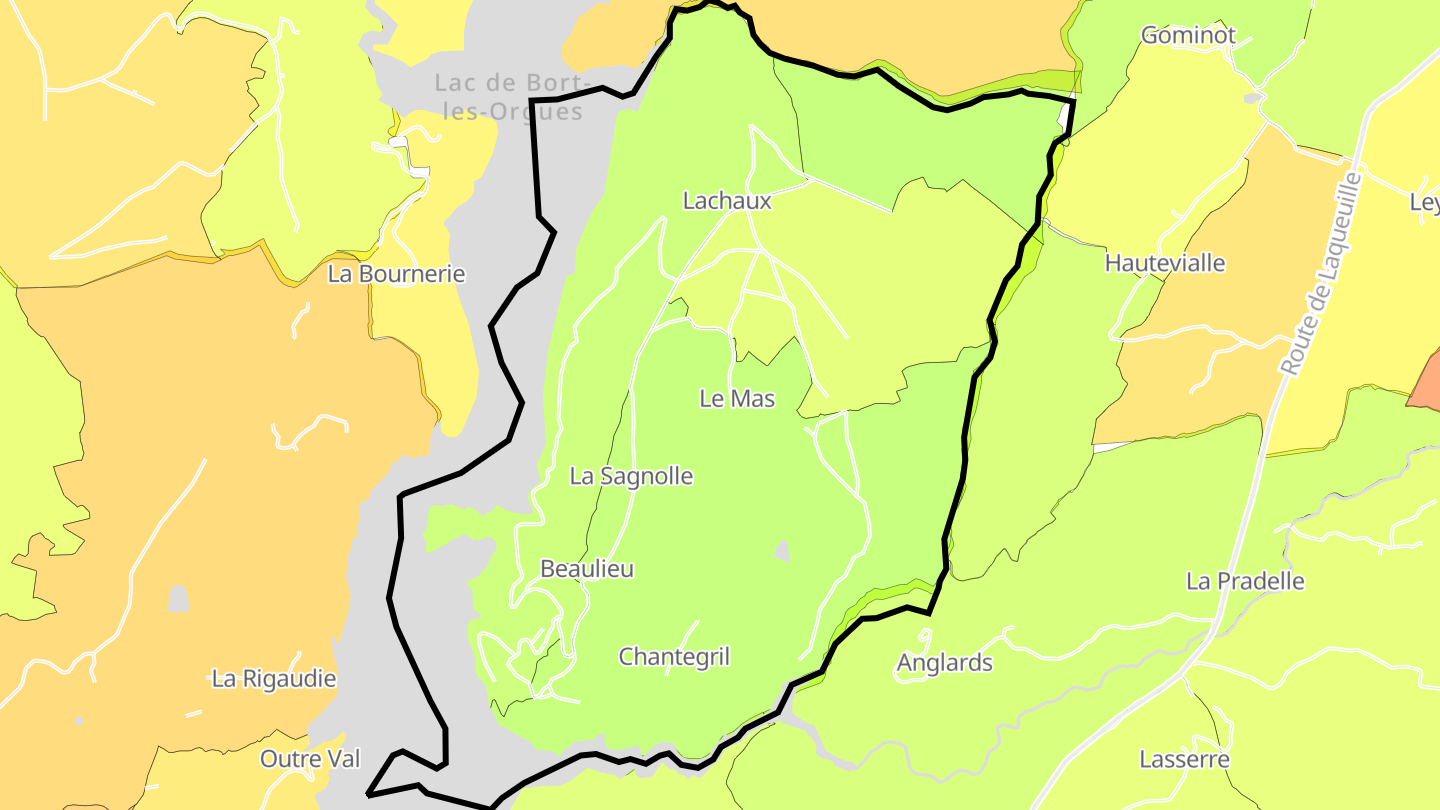 Carte des prix de l'immobilier Beaulieu