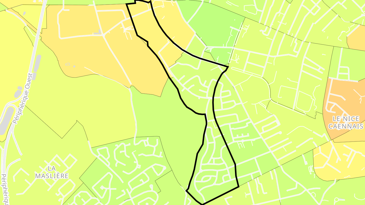 Carte des prix de l'immobilier Beaulieu
