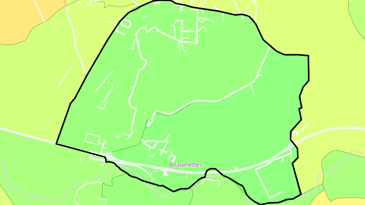 Carte des prix de l'immobilier Beaumettes