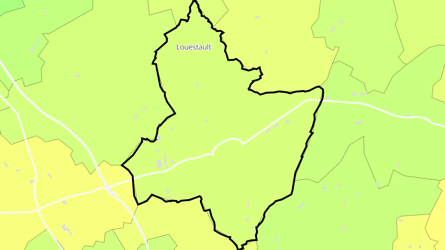 Carte des prix de l'immobilier Beaumont-Louestault