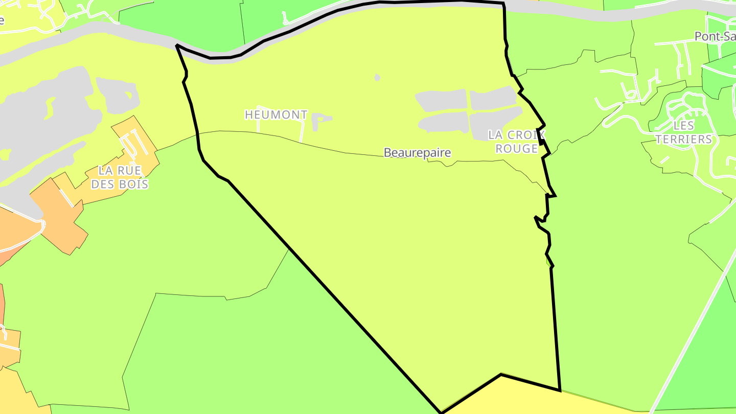Carte des prix de l'immobilier Beaurepaire