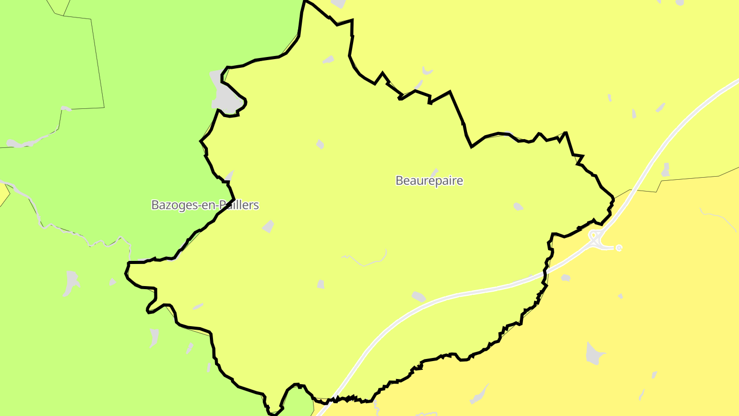 Carte des prix de l'immobilier Beaurepaire
