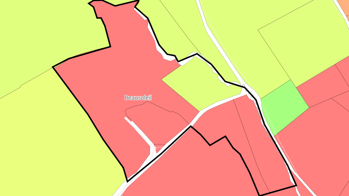 Carte des prix de l'immobilier Beausoleil