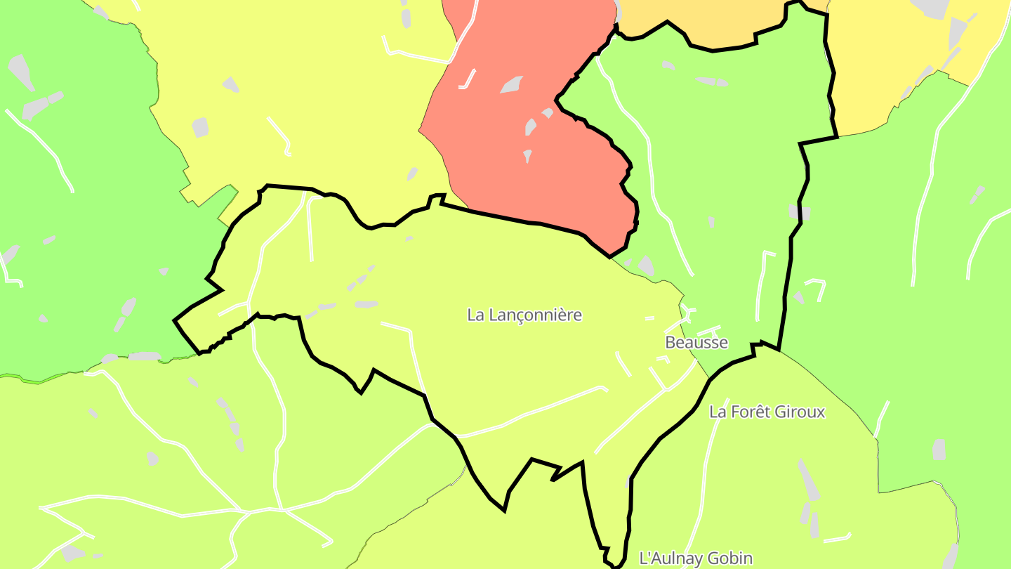 Carte des prix de l'immobilier Beausse