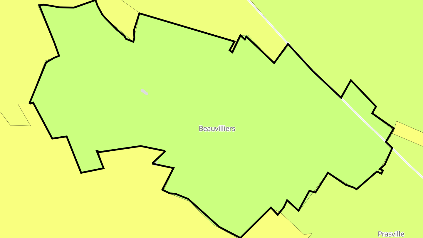 Carte des prix de l'immobilier Beauvilliers