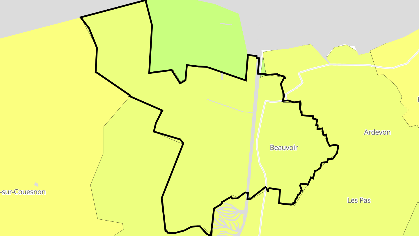 Carte des prix de l'immobilier Beauvoir