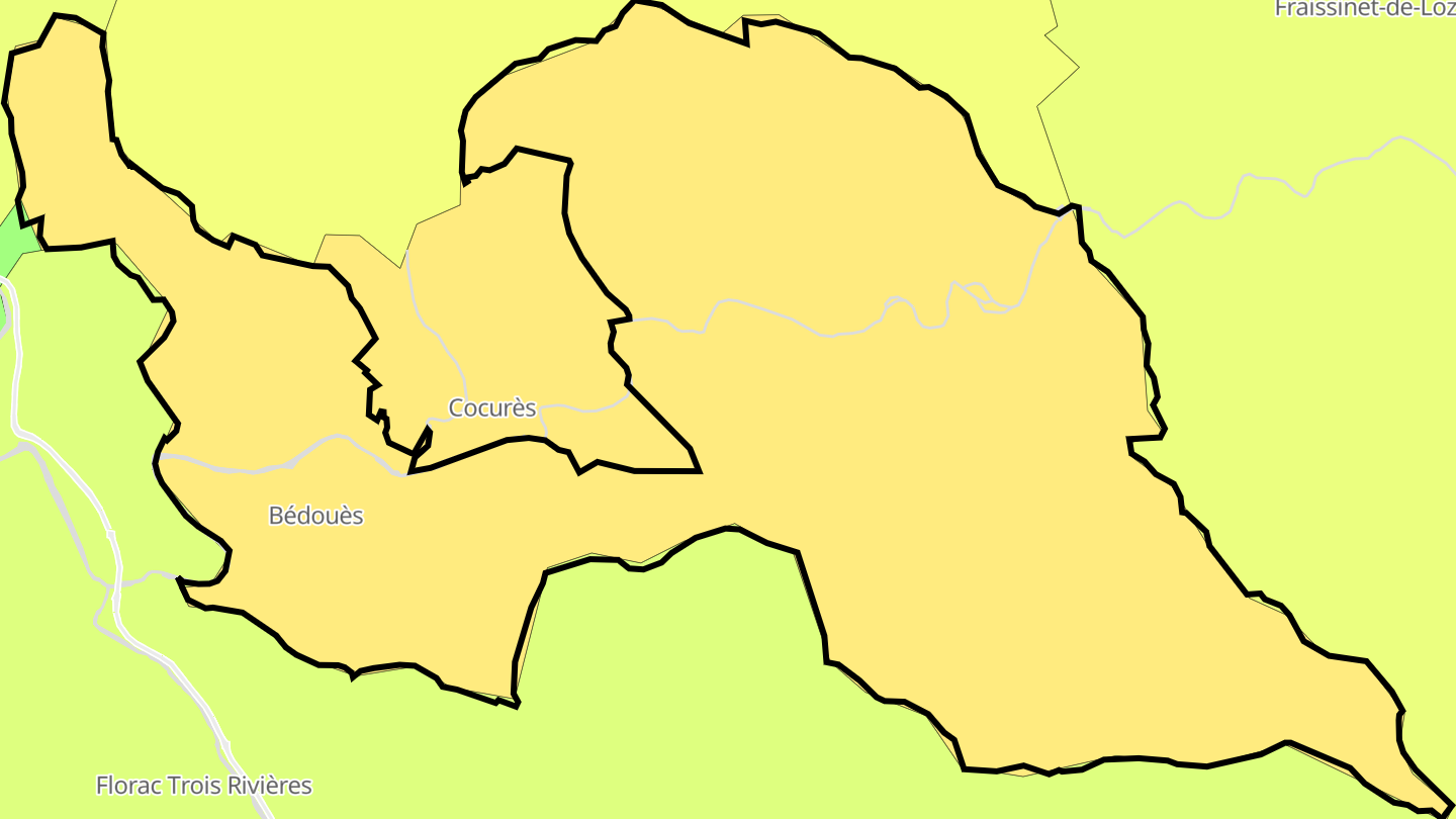 Carte des prix de l'immobilier Bédouès