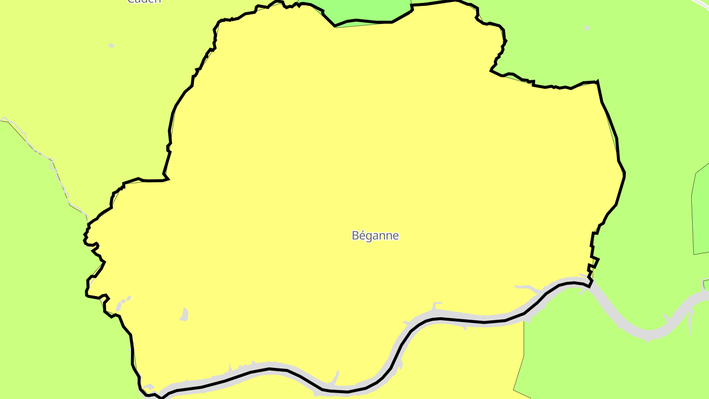 Carte des prix de l'immobilier Béganne