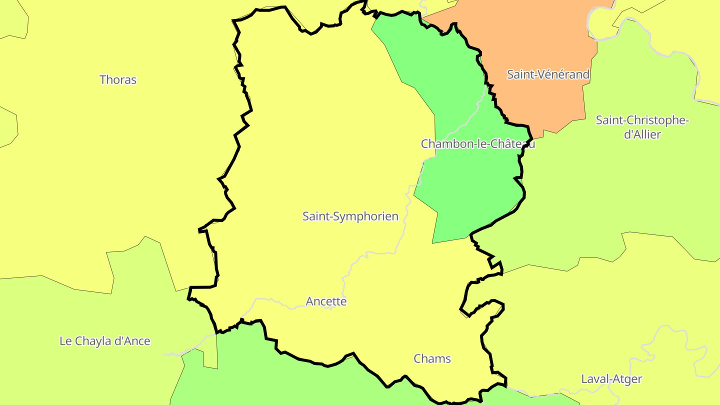 Carte des prix de l'immobilier Bel-Air-Val-d'Ance