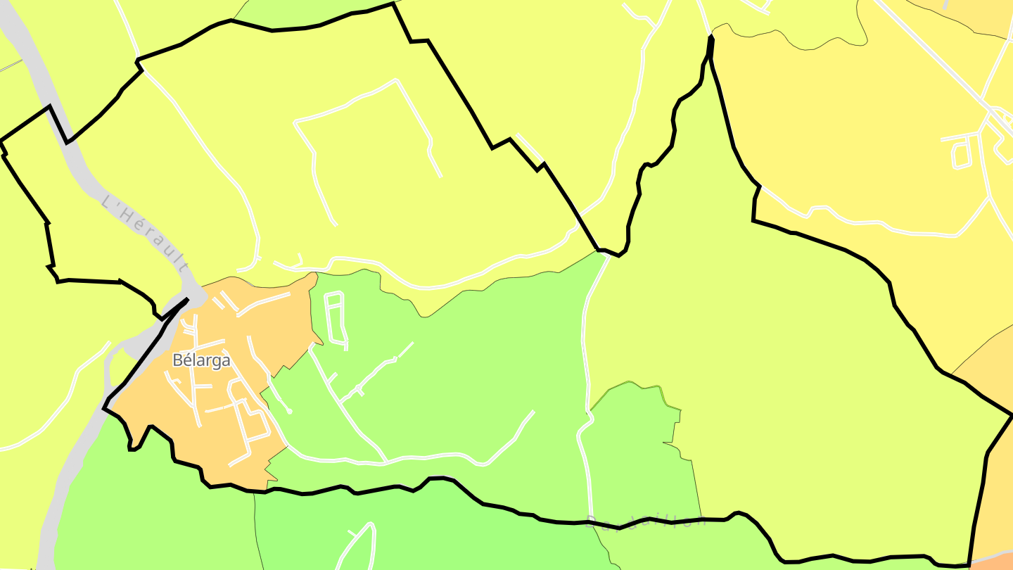 Carte des prix de l'immobilier Bélarga